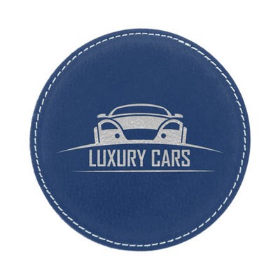 Leatherette Round Coaster