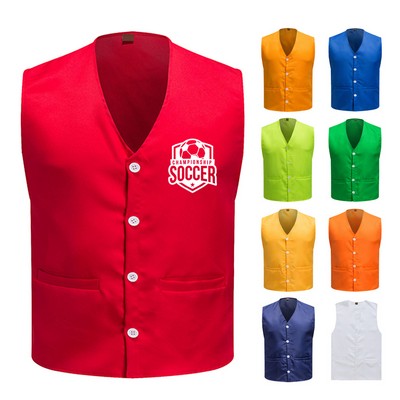 Unisex Supermarket Uniform Safety Vest