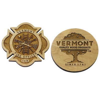 Maple Plywood Coaster with laser