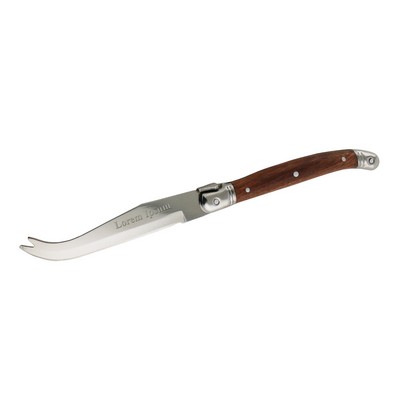Laguiole Classic Cheese Knife w/Rosewood Brown Handle