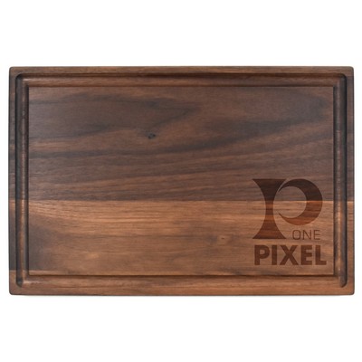 8" x 12" Walnut Rectangular Cutting Board with Juice Groove