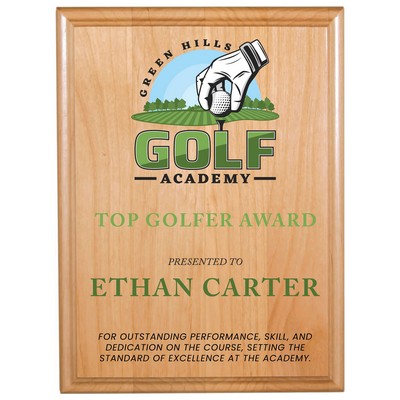 9" x 12" All American Red Alder Plaque