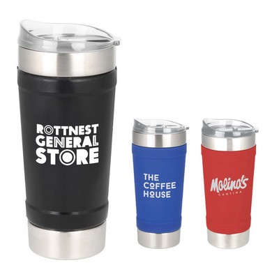 24 Oz. Athletico Stainless Steel Silicone Wrapped Tumbler
