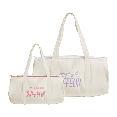 Continued Darling Duffel (Natural Canvas) Large