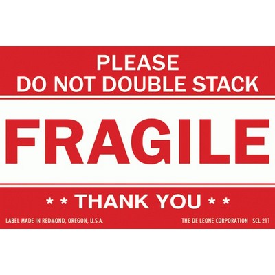 Please Do Not Double Stack Paper Labels - 2" x 3"