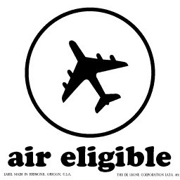 IATA Air Eligible, Vinyl Labels - 4" x 4"