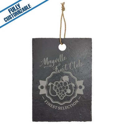 Rectangle Slate Cutting Board w/Hanger String (9.75" x 13.75")