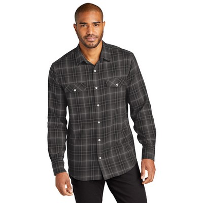 Port Authority® Long Sleeve Ombre Plaid Shirt