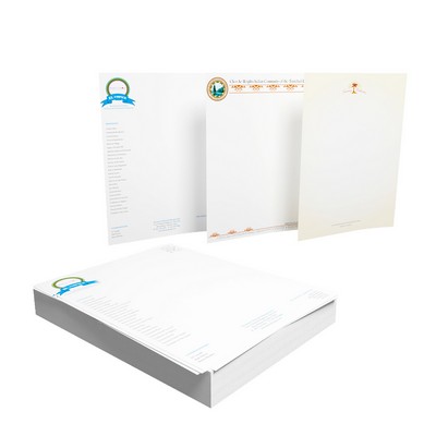 8.5" x 11" - Full Color Letterhead - 70lb Premium Uncoated Text