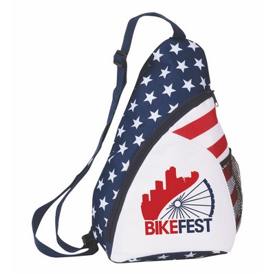 600 Denier Patriotic Sling Backpack