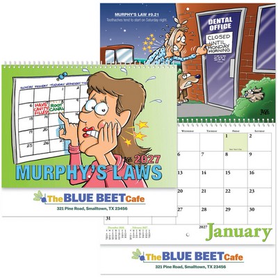 Full Color Murphy's Law Spiral Wall Calendar