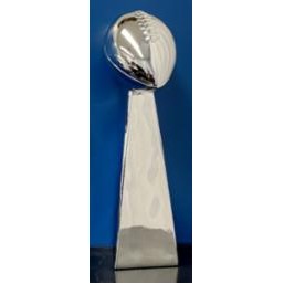 Small Silver Football 4 Sided Award