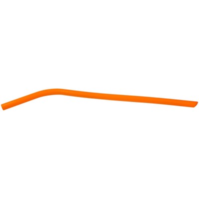 10" Orange Silicone Straw