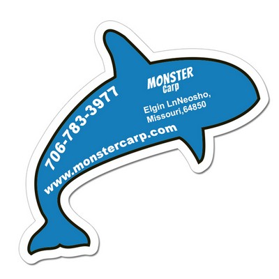 3.79x3.69 Dolphin Shaped Magnets - 20 Mil