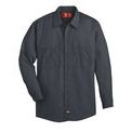 Dickie's® Men's Industrial Long Sleeve Work Shirt - Dark Charcoal Gray