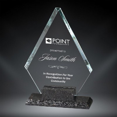 Victoria Glass Award, 9 1/2"H