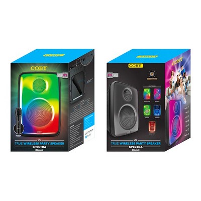COBY Spectra Wireless Party Speaker - Built-in Karaoke (Case of 4)