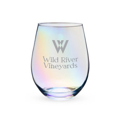 Twine Living® Luster Stemless Wine Glass, set of 2