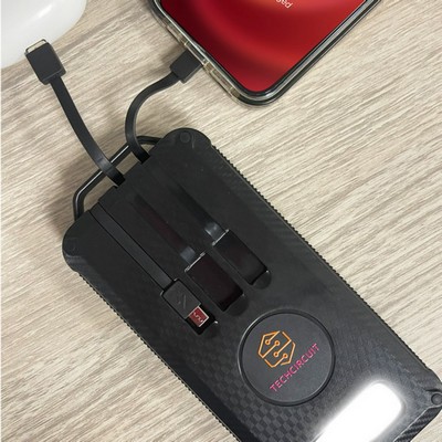 Fluorite 10,000mAh Solar Power Bank w/Wireless Charging