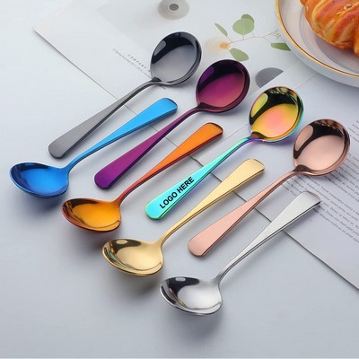 Metallic Soup Spoon