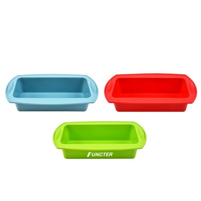 10" Rectangle Cake Baking Pan Silicone Cake Mold Cake Pan for Baking Bread