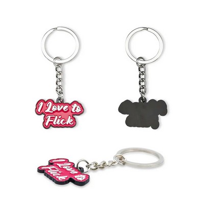 1'' Hard Enamel Key Chain