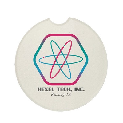 CoasterStone Absorbent Stone Car Coaster - Single (2 5/8")-Bulk