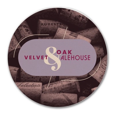 CoasterStone Round Absorbent Stone Coaster - Single (4")-Bulk