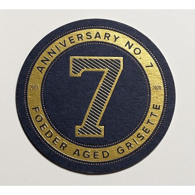 Foil Stamped Coasters - 3.5" or 4" circle - foil on 1 side - MW