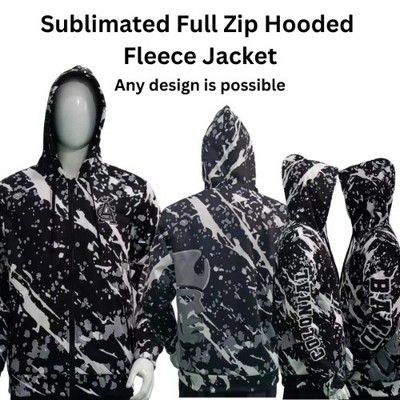 Full Zip Fleece Hoodie Jacket