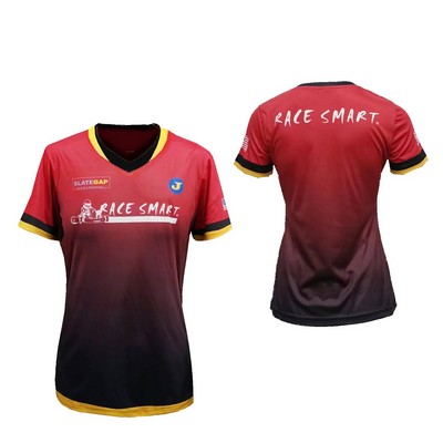 Women's/Girls Sport Collar Short Sleeve Shirt