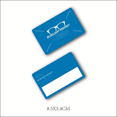 PVC Blue Light Exposure Cards