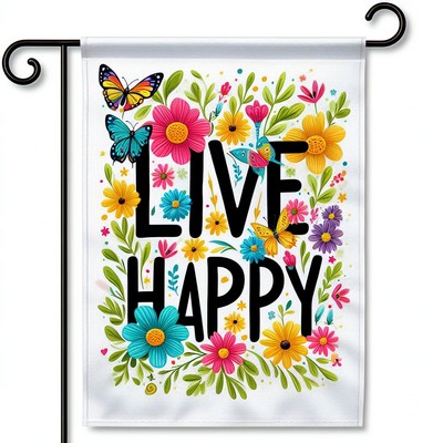 Single Layer 18" X 12" Outdoor Garden Flag