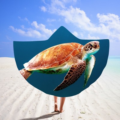 59 x 51" Custom Beach Poncho Towel Swimming Towel#3