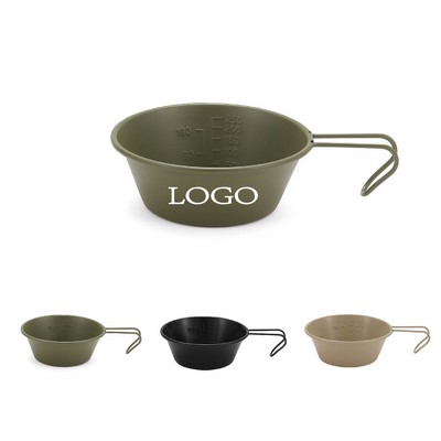 10oz Stainless Steel Camping Bowl With Handle