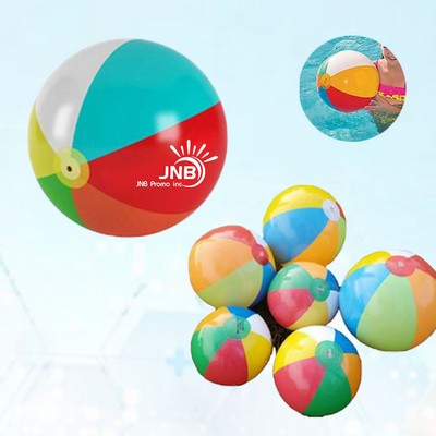12" Six-Panel Inflatable Beach Ball