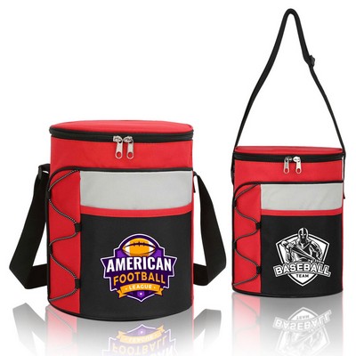 14 Can Insulated Barrel Shaped Cooler Bag