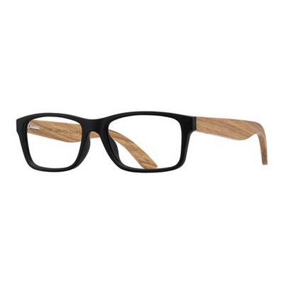 Avalon Eco-Sustainable Onyx Black/Wood Brown Reading Glasses