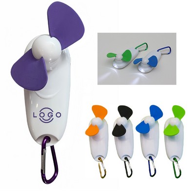 Portable Handheld Mini Fans with light