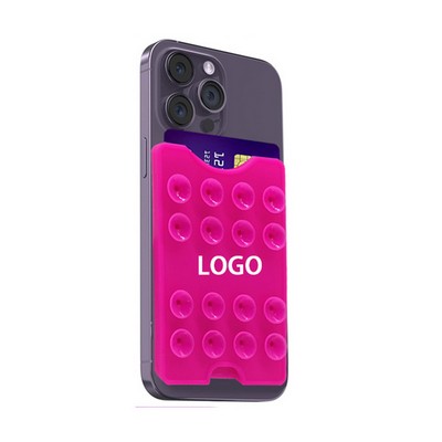 Multi-Color Silicone Phone Grip with Suction Base