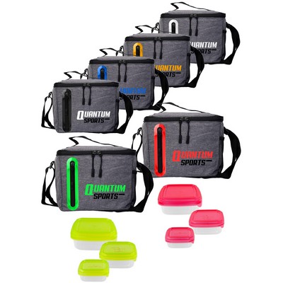 Portion Control Oval Cooler Lunch Set