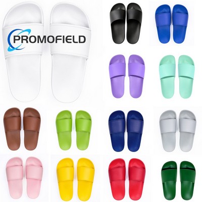 PVC Pure Color Universal Slipper Sandals