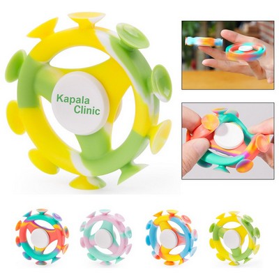 Silicone Fidget Spinner with Suction Cup-Small Size