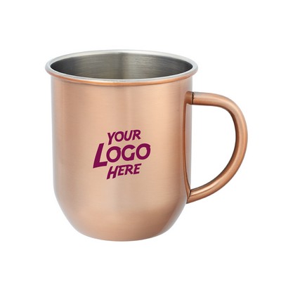 Stainless Steel Copper Coated Moscow Mule Mugs 16 oz