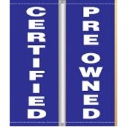 18 Oz. Nylon Pole Banner Set - Certified Pre-Owned (3'x8')