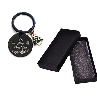 Christmas Tree Keychain Christmas Keychain With Gift Box Package