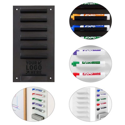 7 Slots for Markers and Eraser Whiteboard Holder