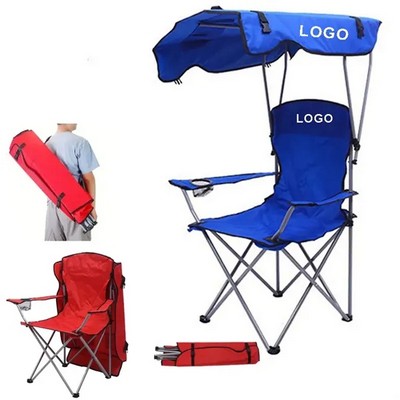 Foldable Beach Chair with Canopy