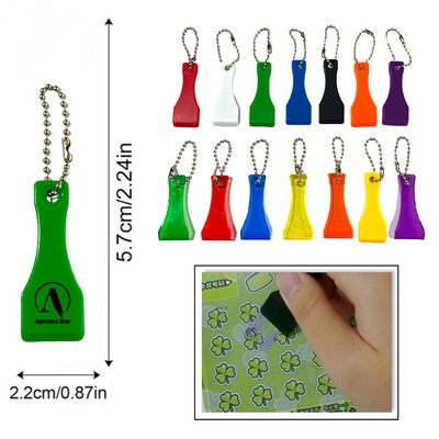 Lottery Scratcher With Bead Chain