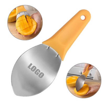 Stainless Steel Mango Spoon with Serrated Blade